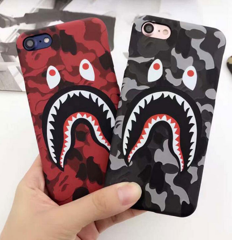 5XIAOHUO Simple Shark pattern Phone Case For iphone 6s 7 case Fashion Scrub Hard Shell For iphone 7 8 6 6S Plus cover