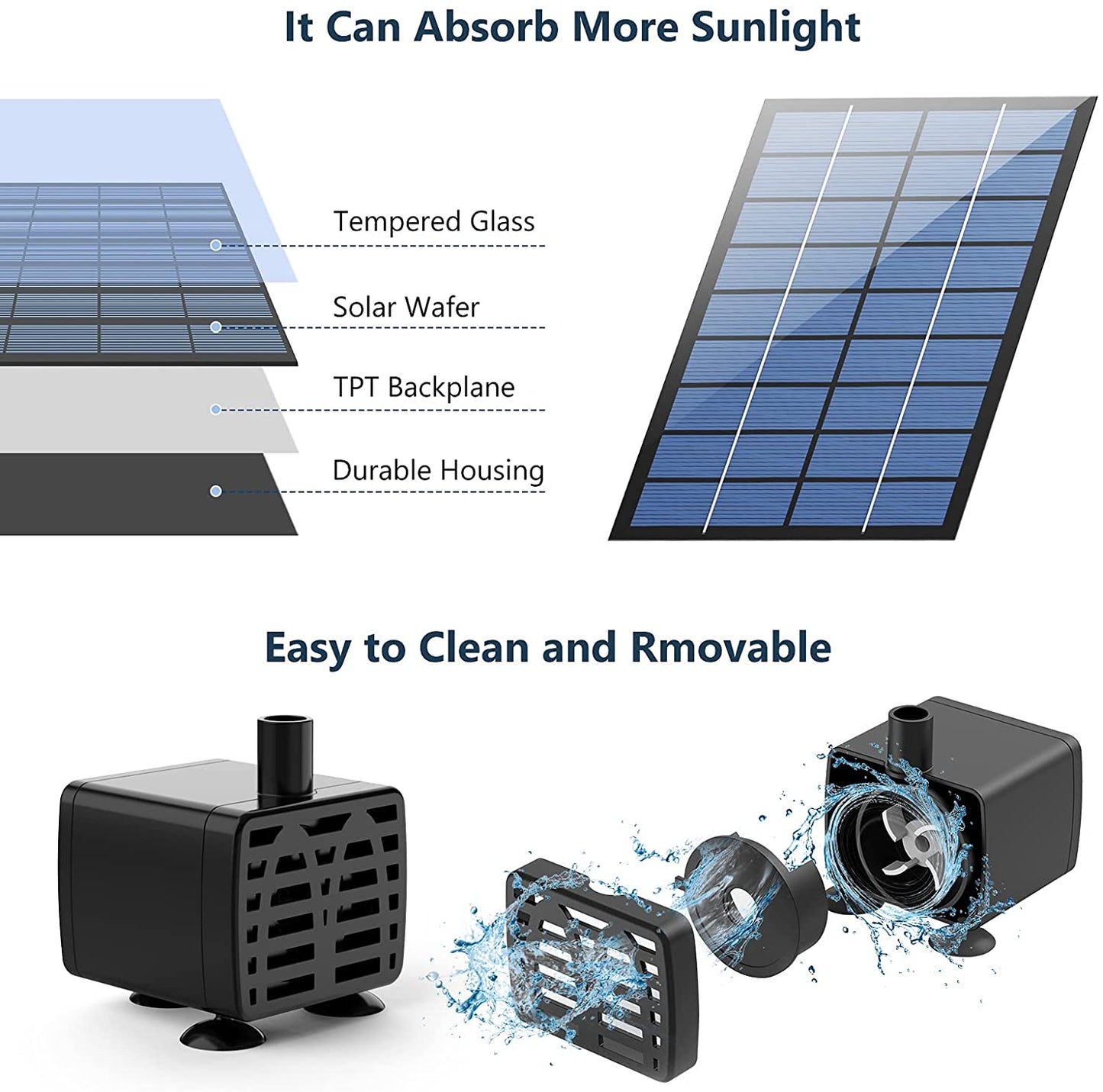 Solar Fountain Outdoor Pool Floating Fountain Mini Fountain Swimming Pool Fountain Garden Fountain Courtyard Small Fountain